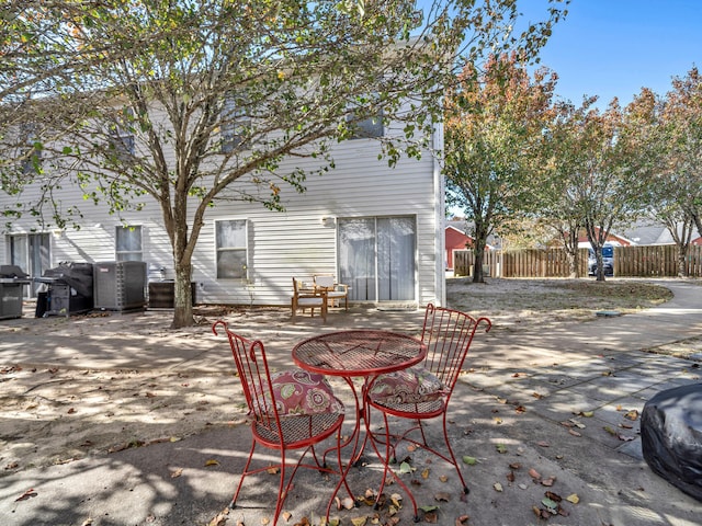 view of patio / terrace with a grill