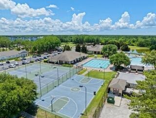 birds eye view of property