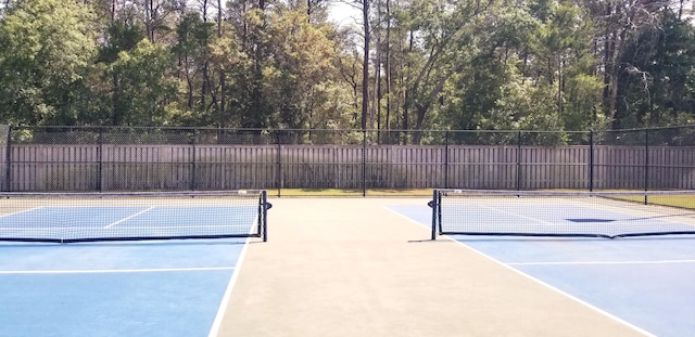 view of sport court