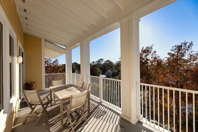 view of balcony