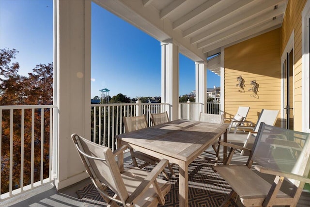 view of balcony