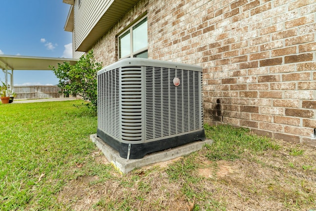 exterior details with central AC unit