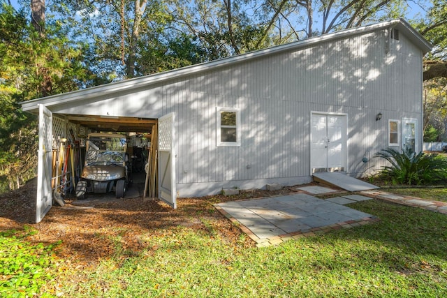 view of rear view of property