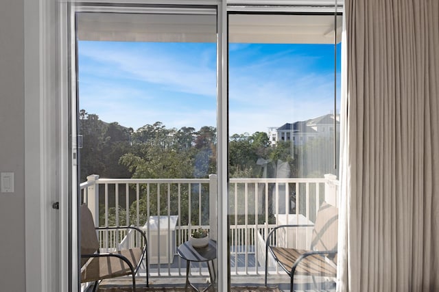 view of balcony