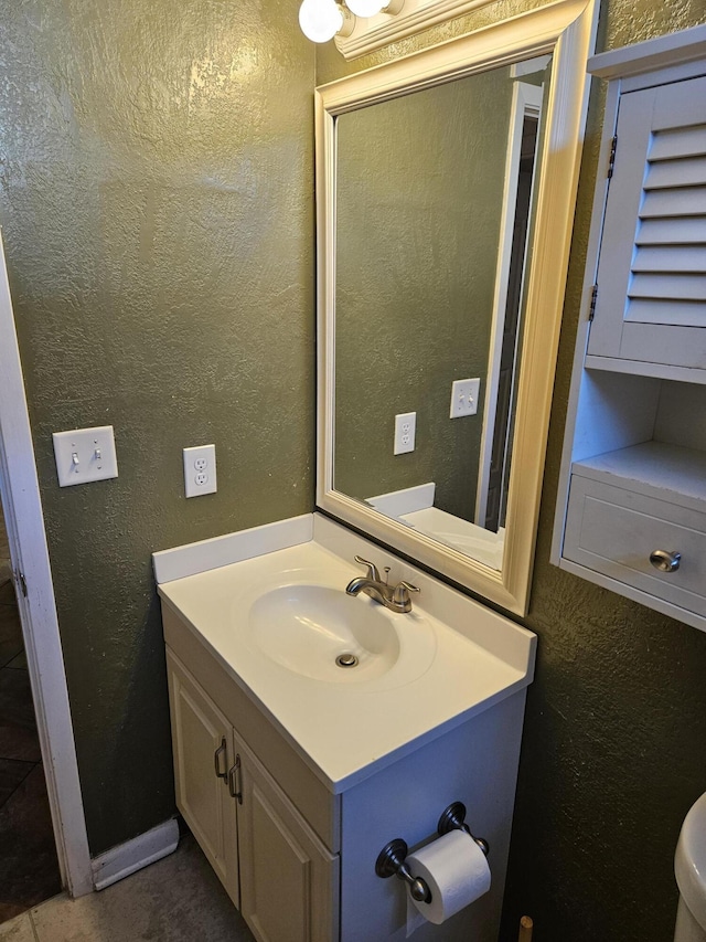 bathroom featuring vanity