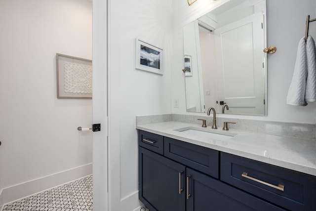 bathroom with vanity