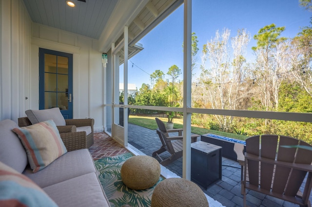 view of sunroom / solarium