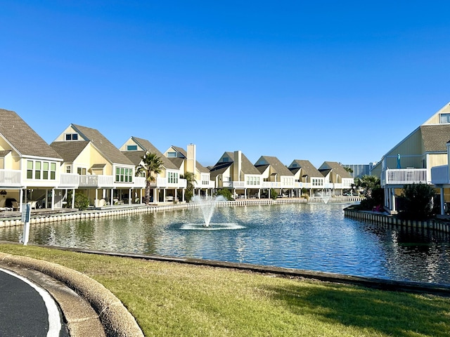 view of water feature