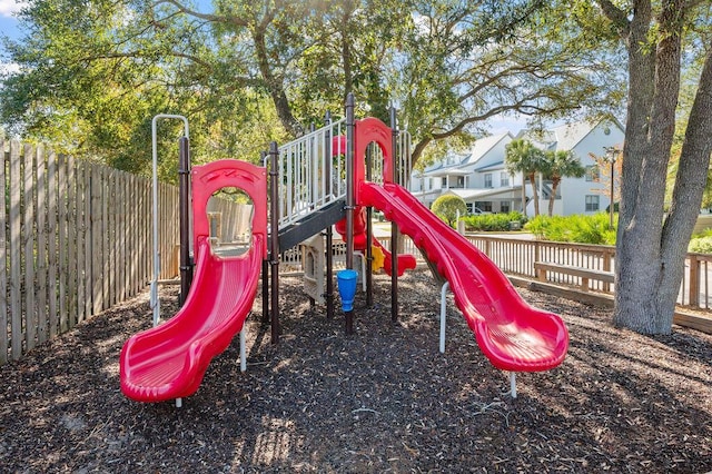 view of jungle gym