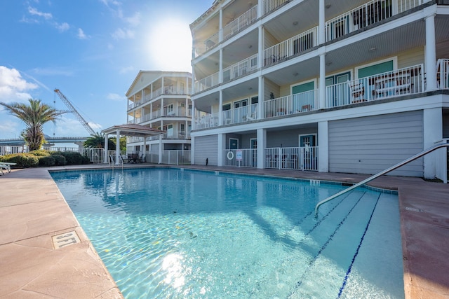 view of pool