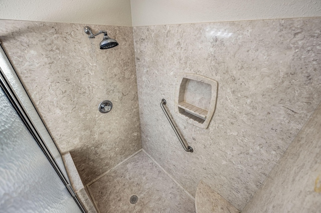 room details with a shower