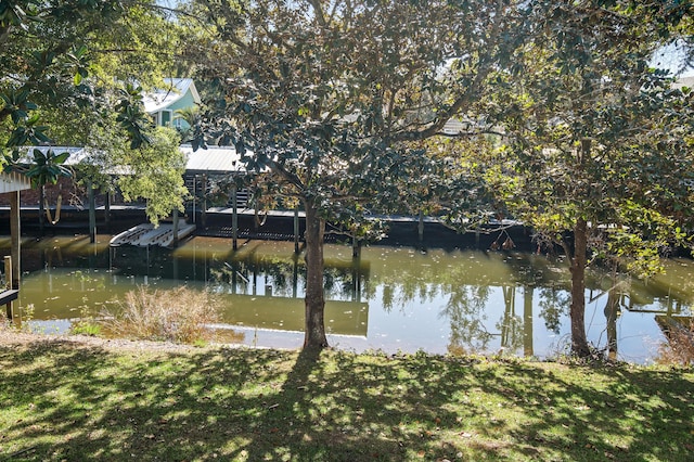 view of water feature