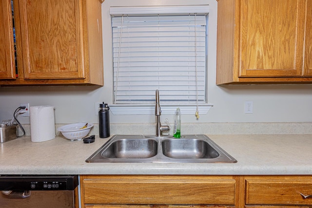 kitchen featuring sink and dishwasher