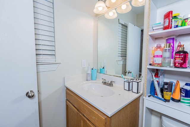 bathroom featuring vanity