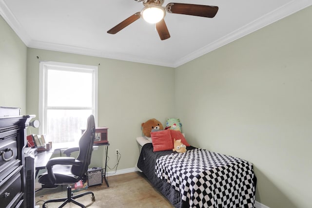 29 Santa Pine St, Santa Rosa Beach, FL 32459 - bedroom featuring ceiling fan and crown molding
