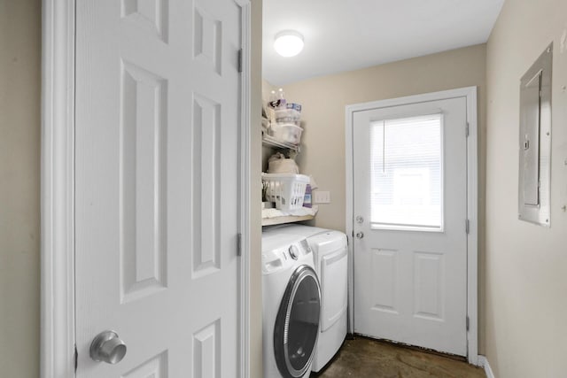 29 Santa Pine St, Santa Rosa Beach, FL 32459 - laundry area with independent washer and dryer and electric panel