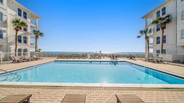 view of pool with a patio