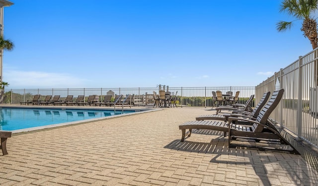 view of pool with a patio