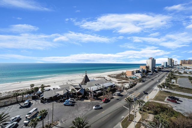 water view featuring a beach view