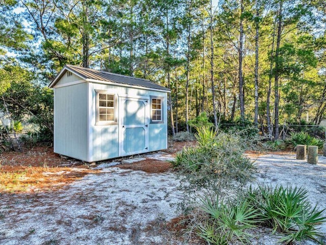 view of outbuilding