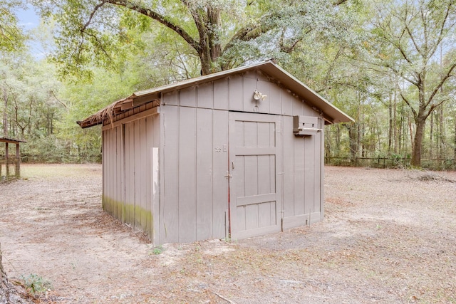 view of outdoor structure