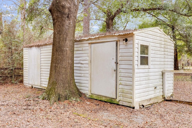 view of outbuilding