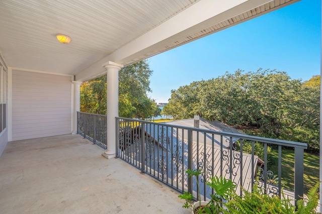 view of balcony