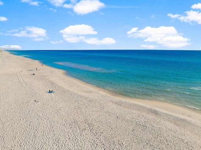 water view with a view of the beach