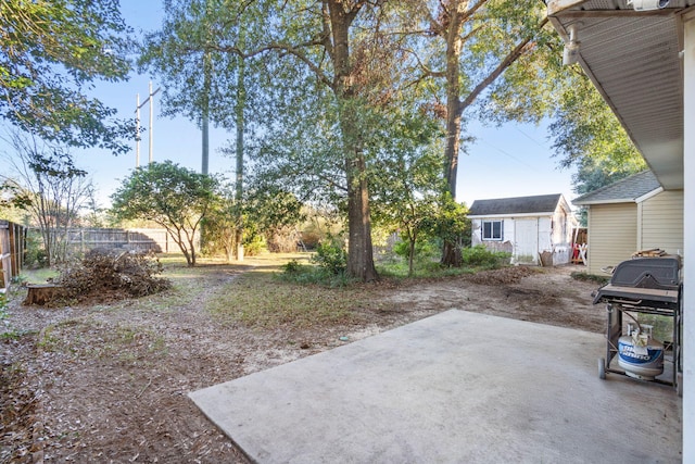 view of yard with a patio