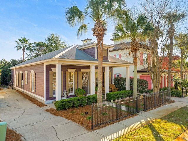 view of front of house with a porch