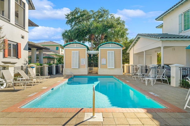 view of pool with a patio