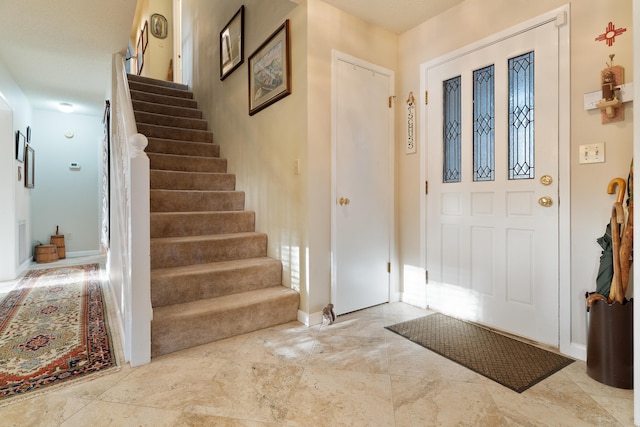 view of entrance foyer