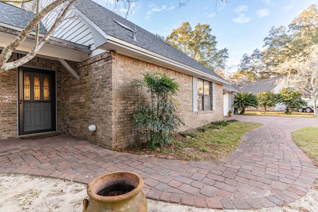 view of home's exterior with a garage