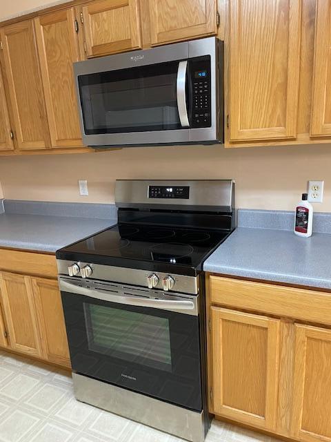 kitchen featuring appliances with stainless steel finishes