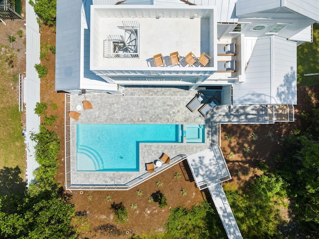 birds eye view of property