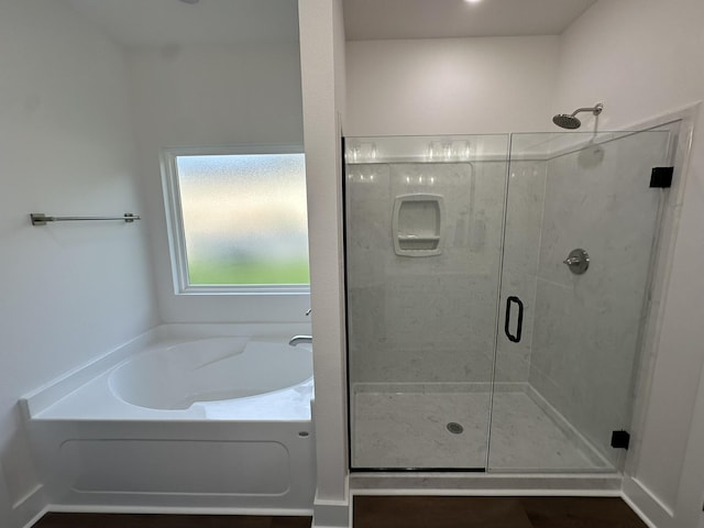 337 Shoal River Dr, Crestview, FL 32539 - full bathroom featuring a bath and a shower stall