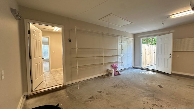 miscellaneous room featuring concrete flooring