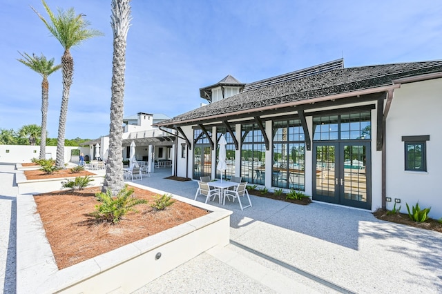 view of community featuring a patio area