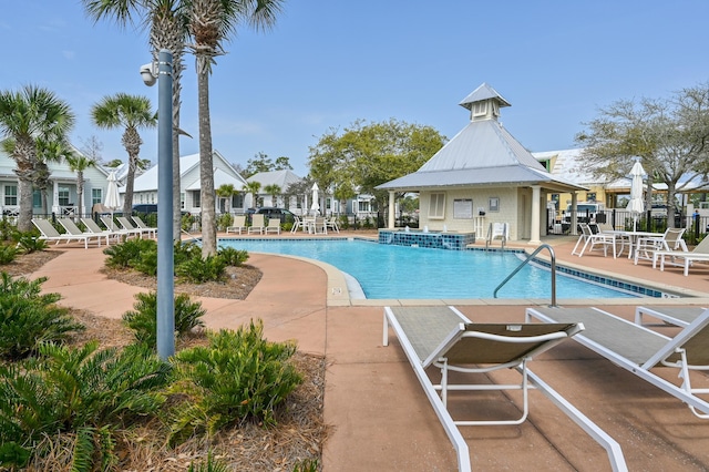 view of pool with a patio