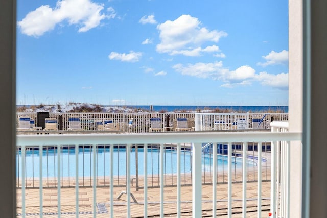 1111 Santa Rosa Blvd Unit 106, Fort Walton Beach, FL 32548 - view of pool with a water view and a beach view