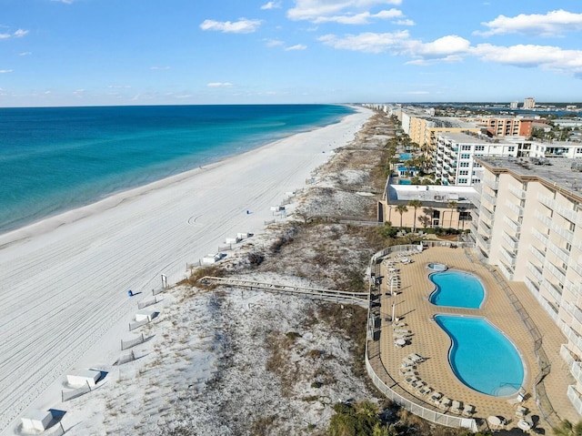 1111 Santa Rosa Blvd Unit 106, Fort Walton Beach, FL 32548 - drone / aerial view with a view of the beach and a water view
