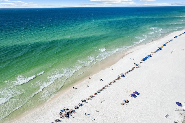 1111 Santa Rosa Blvd Unit 106, Fort Walton Beach, FL 32548 - bird's eye view with a water view and a beach view