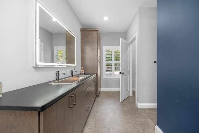 bathroom featuring vanity