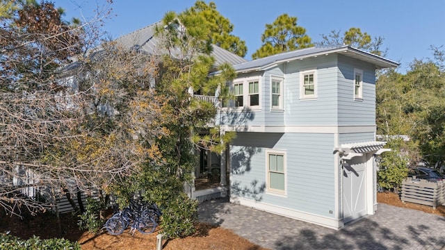 view of rear view of property