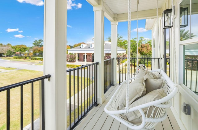 view of sunroom / solarium