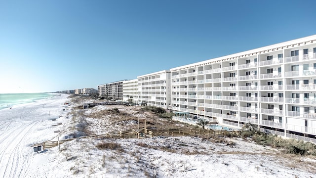 376 Santa Rosa Boulevard Unit 112 - 2Nd Floor, Fort Walton Beach, FL 32548 - snow covered building featuring a water view and a beach view