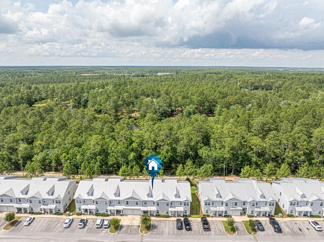 182 N Sand Palm Rd, Freeport, FL 32439 - aerial perspective of suburban area with a forest
