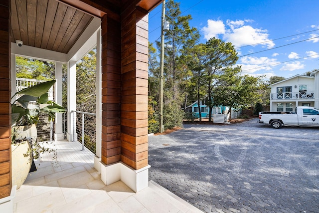 view of patio / terrace with a porch