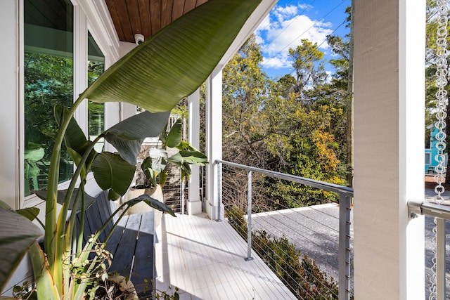 view of balcony