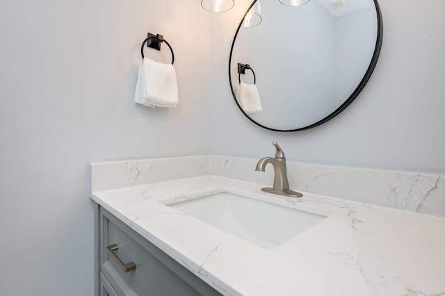 bathroom featuring vanity